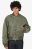 Dries Van Noten Green Nylon Bomber Jacket Size M Mens