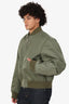 Dries Van Noten Green Nylon Bomber Jacket Size M Mens