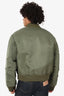 Dries Van Noten Green Nylon Bomber Jacket Size M Mens