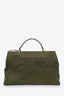 Readymade Green Canvas Leather Trim Large Doll Bag