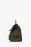 Readymade Green Canvas Leather Trim Large Doll Bag