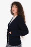 Lisa Yang Navy Cashmere Buttoned Cardigan Size 0