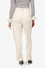 The Row Cream Wool Cuffed Hem Trousers Size 8