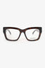 Balenciaga Dark Brown Tortoiseshell Non Prescription Eyeglasses