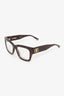 Balenciaga Dark Brown Tortoiseshell Non Prescription Eyeglasses