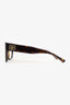 Balenciaga Dark Brown Tortoiseshell Non Prescription Eyeglasses