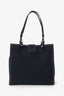 Fendi Blue Denim Baguette Buckle Square Tote Square