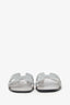 Hermés Silver Glitter Oran Sandals Size 38