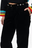 Dolce & Gabbana Black Corduroy Button Detail Pants Size 38