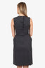 Bottega Veneta Grey Wool Hourglass Shift Dress Size 40