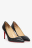 Christian Louboutin Black Leather Pointed Heels Size 41