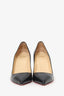 Christian Louboutin Black Leather Pointed Heels Size 41