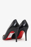 Christian Louboutin Black Leather Pointed Heels Size 41