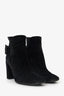 Roger Vivier Black Suede Heeled Ankle Boots Size 38.5