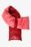 Moncler Pink/Red Down Puffer Scarf