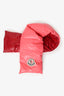 Moncler Pink/Red Down Puffer Scarf