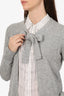 Robert Rodriguez Grey Cashmere Cardigan Size S