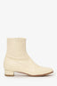 By Far Cream Low Heel Booties Size 39