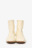 By Far Cream Low Heel Booties Size 39