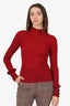 Philosophy Red Ribbed Top Size 4