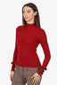 Philosophy Red Ribbed Top Size 4
