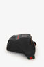 Gucci Black Leather Web Belt Bag