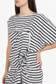 Junya Watanabe Comme des Garcons Black/White Asymmetric Stripe Dress Size L