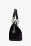 Vivienne Westwood Black Leater/Velvet Orb Bowling Bag