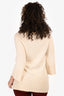 Holt Renfrew Cream Cashmere Turtleneck Knit Sweater Size S