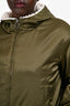 Marella Sport Olive/Cream Reversible Bomber Jacket Size 6