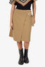 Ganni Brown Belted Wrap Skirt Size 44