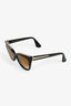 Chrome Hearts Black/Gold Acrylic Cat Eye Sunglasses