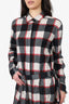 3.1 Phillip Lim Red Plaid Button Up Dress Size 10