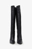 Reiss Black Leather Knee High Boots Size 37