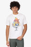Casablanca White Celestial Pyramid Printed T-Shirt Size L Mens