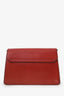 Givenchy Red/Brown Leather/Suede 'GV3' Bag With Strap