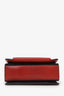 Givenchy Red/Brown Leather/Suede 'GV3' Bag With Strap