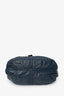 Bvlgari Blue Leather 'Chandra' Top Handle Bag
