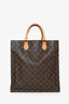 Louis Vuitton Monogram Coated Canvas 'Sac Plat' PM Tote Bag