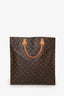 Louis Vuitton Monogram Coated Canvas 'Sac Plat' PM Tote Bag