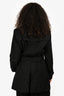 Burberry Brit Black Midi Belted Trench Coat Size M