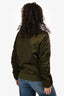 Acne Studios Green Bomber 'Leia' Jacket Size 34