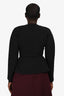 Max Mara Black Double Breasted Peplum Blazer Size 8