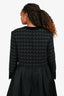 Sandro Black Cotton Vali Tweed Cropped Jacket Size 42