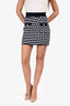 Maje Blue/White Knit 'M' Mini Skirt Size 36