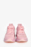 Alexander McQueen Pink Leather Oversize Sneakers