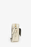 Gucci White Leather GG Supreme Horsebit 1955 Crossbody Bag