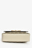 Gucci White Leather GG Supreme Horsebit 1955 Crossbody Bag