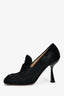 Sportmax Black Pony Hair Heeled Loafers Size 40