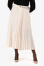 Brunello Cucinelli Beige Pleated Maxi Skirt Size 42